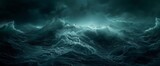 Majestic Turbulent Ocean Waves Under a Mysterious Stormy Sky - A Dramatic Seascape Depicting the Power and Beauty of Nature