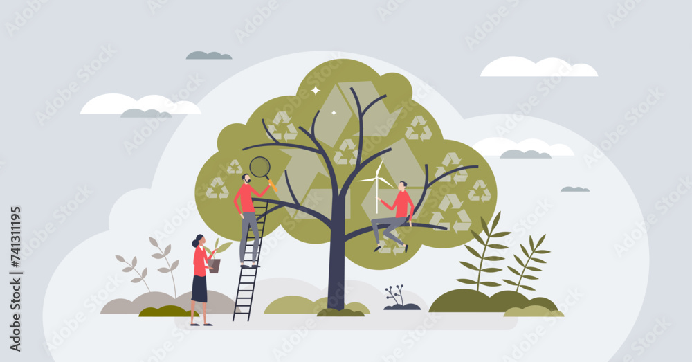 Environmental science study for sustainable future energy tiny person ...