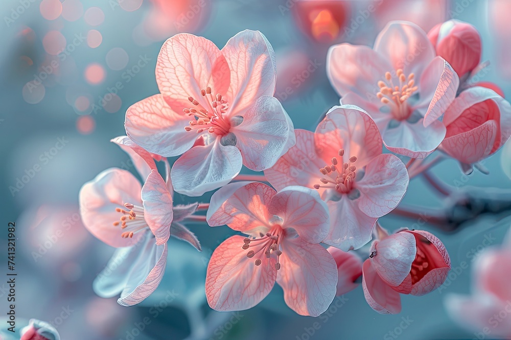 white apple tree flowers on a branch, spring, blossom white apple tree flowers on a branch, spring, blossom