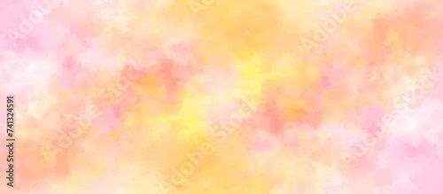 abstract colorful background with bokeh .Delicate sepia background with paint stains watercolor texture .subtle watercolor pink yellow blue gradient illustration.