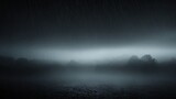 Rain and fog texture overlaid on a black background effect.