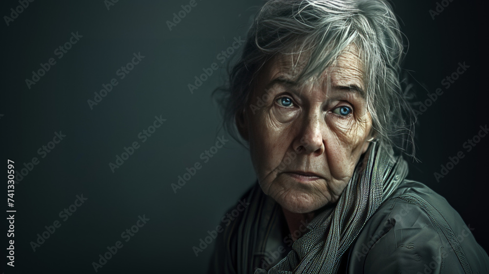 portrait of a depressive and sad woman portrait of a depressive and sad woman