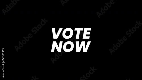 vote now Intro Template animation. Motion Graphics animation. promo style background