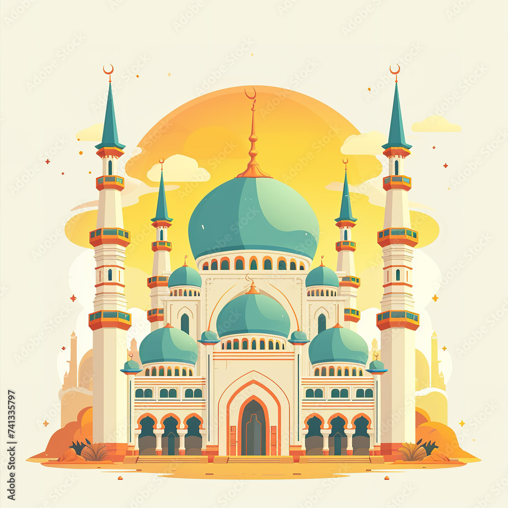 Graceful Illustration for Ramadan Greetings