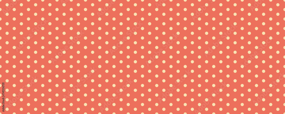 mini polka dot seamless pattern background. red and white dot texture