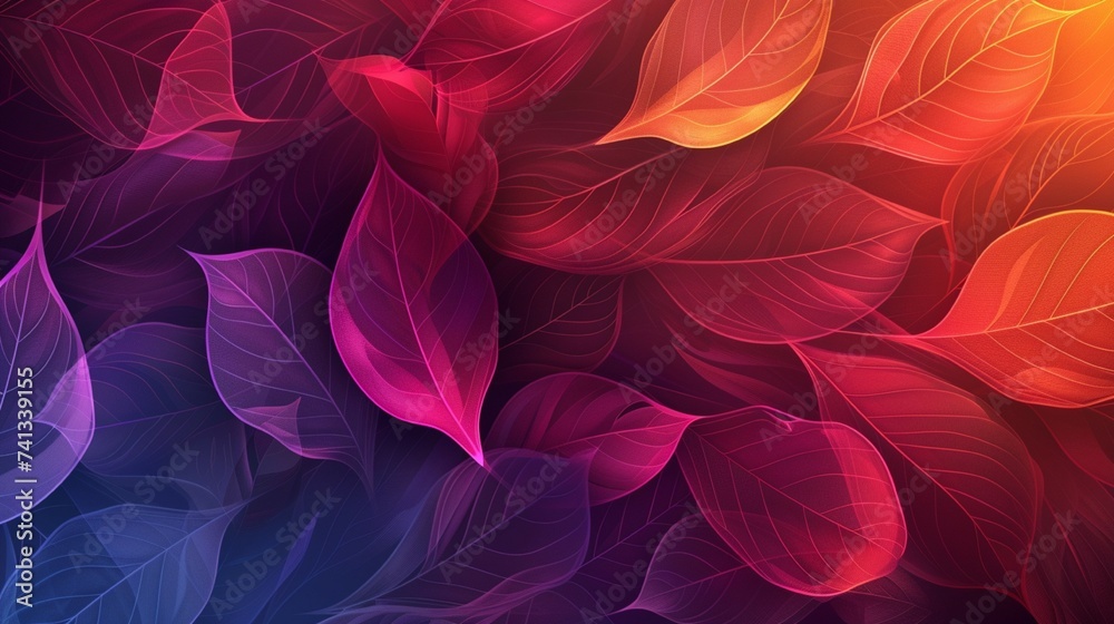 Autumn leaves seamless pattern Ai Generative Autumn leaves seamless pattern Ai Generative
