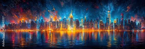 Realistic Pattern Of A City Skyline, Background Image, Background For Banner, HD