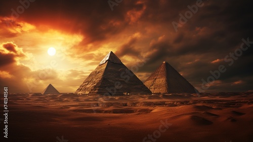 Cairo s Twilight Magic  The Golden Glow of Egypt s Spectacular Pyramids