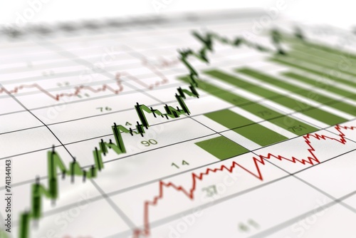 Stock market charts and market charts © SHI