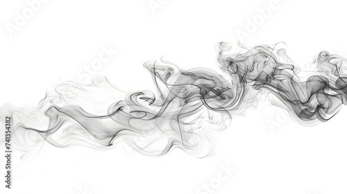 Smoke Placed on Transparent Background, Hand Edited Generative AI
