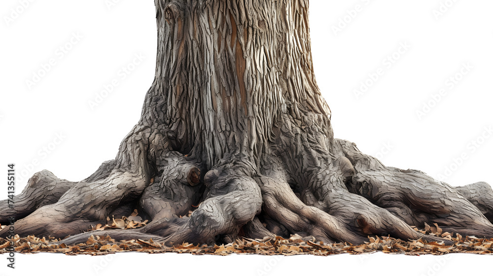 Tree Trunk Placed on Transparent Background, Hand Edited Generative AI Tree Trunk Placed on Transparent Background, Hand Edited Generative AI