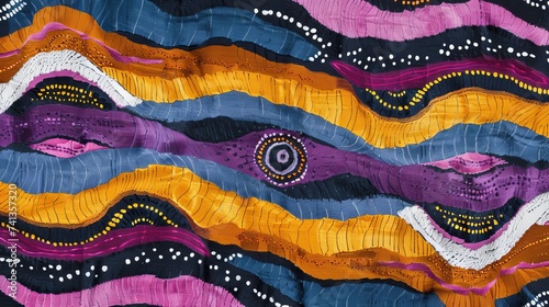 Bold brushstrokes intertwine in a symphony of blues, greens, and yellows, creating a sense of energy and movement