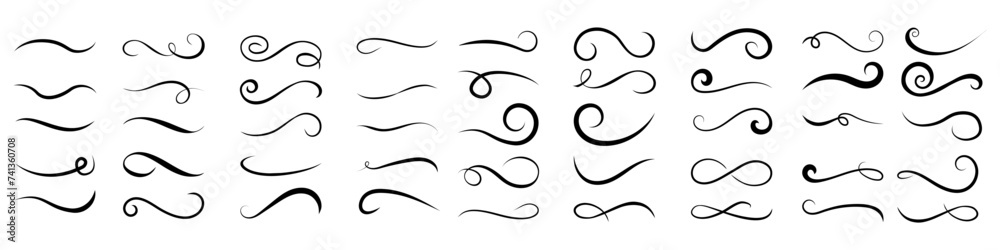 Foto Swishes vector icon set