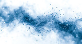Abstract high-tech blue white background for presentations and websites. Computer technology Information futuristic background. Network, big data, data center, server, internet