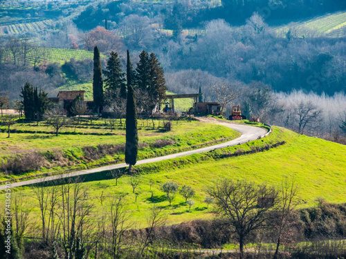Itala, Toscana, la campagna di Certaldo.