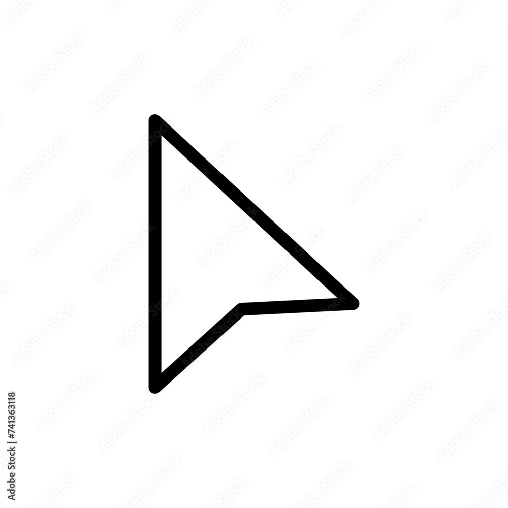 Mouse cursor icon. Vector illustration Mouse cursor icon. Vector illustration