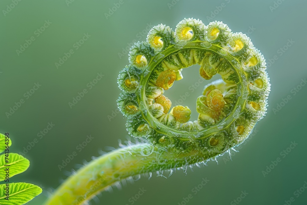 close-up of a fern unfurling a new frond, symbolizing growth and the intricate beauty of nature's patterns close-up of a fern unfurling a new frond, symbolizing growth and the intricate beauty of nature's patterns