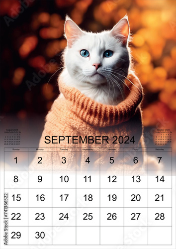 calendar 2024 cat funny 