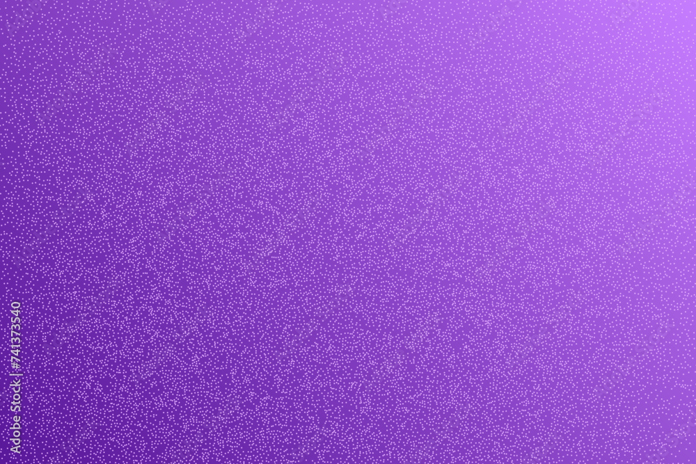 Fototapeta premium Lilac dotted textured background, noisy gritty dot halftone effect, vector neon illustration. Fashionable banner in grunge style.