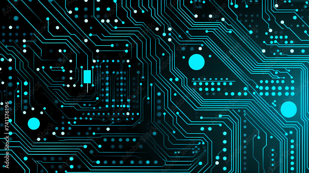 Circuit board background, technology and science concept background