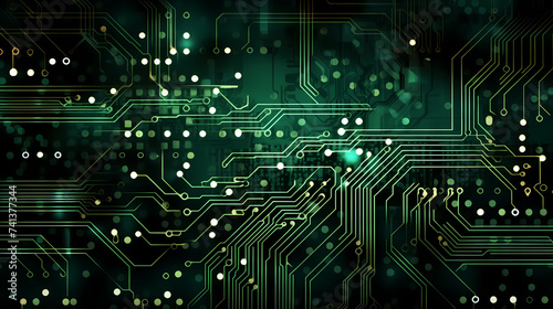 Circuit board background, technology and science concept background