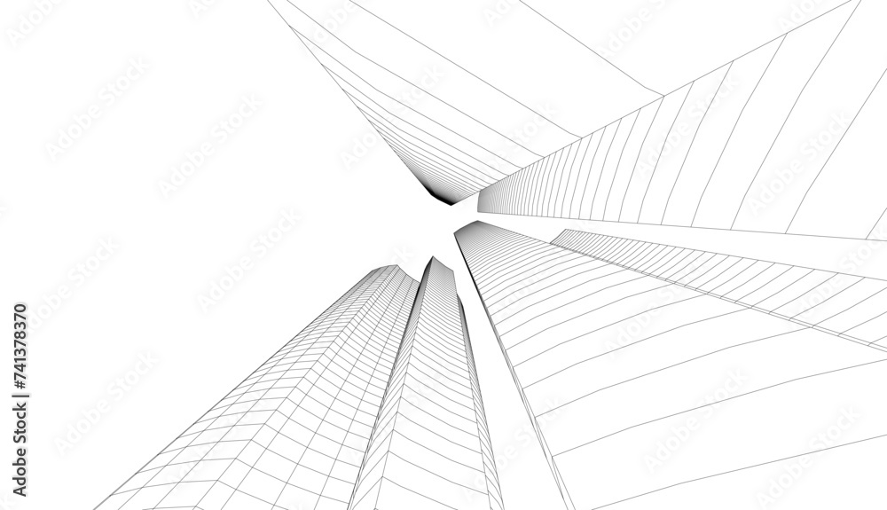 architecture building vector 3d illustration architecture building vector 3d illustration