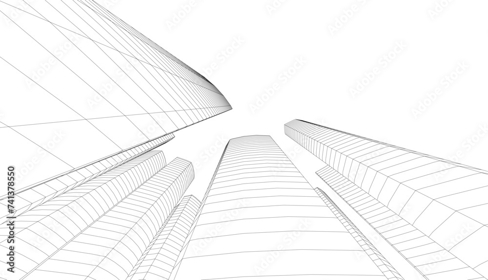 Fototapeta premium abstract architectural background