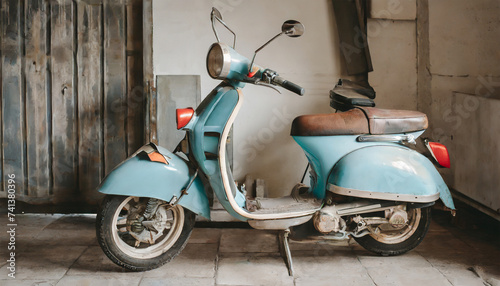 Vintage 1960s Moped  A Charming French Ride Rests in the Garage