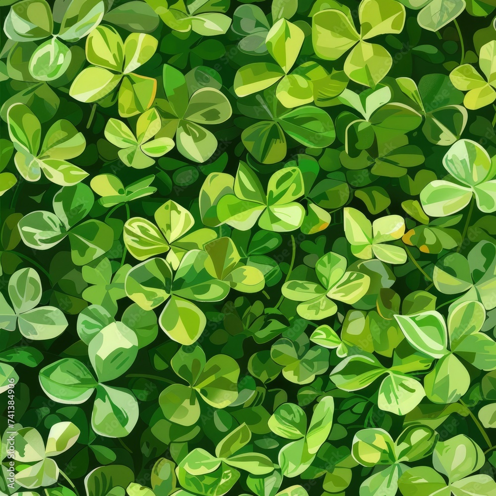 clover background, free leaves texture pattern, st patricks day concept, vector art clover background, free leaves texture pattern, st patricks day concept, vector art