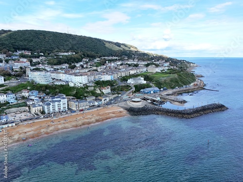 Ventnor Isle of Wight UK drone,aerial summers day photo