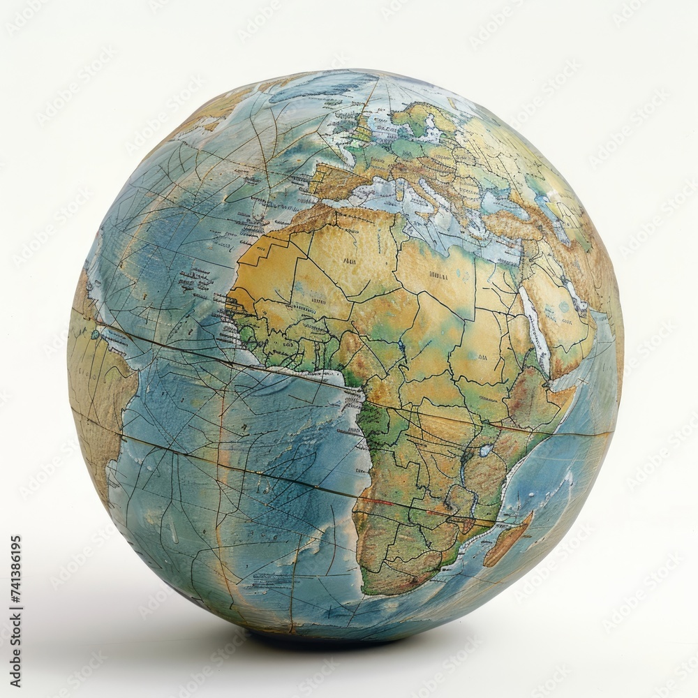 globe isolated on white background