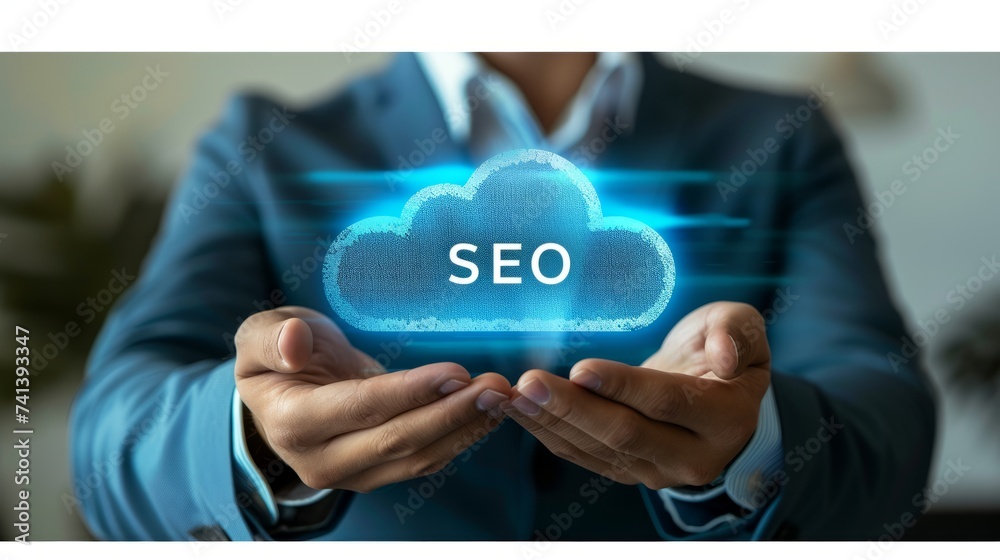 SEO in the Digital Age: Conceptual Cloud Held by Expert Analyzing Search Trends SEO in the Digital Age: Conceptual Cloud Held by Expert Analyzing Search Trends