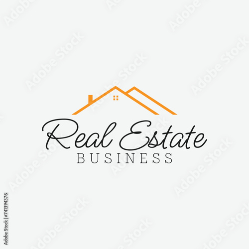 Modern and luxury real estate logo design template for property management businesses. Create your branding with professional black, white, and golden accents.