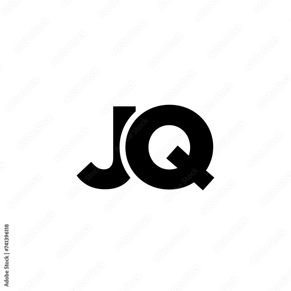 Letter J and Q, JQ logo design template. Minimal monogram initial based logotype. Letter J and Q, JQ logo design template. Minimal monogram initial based logotype.