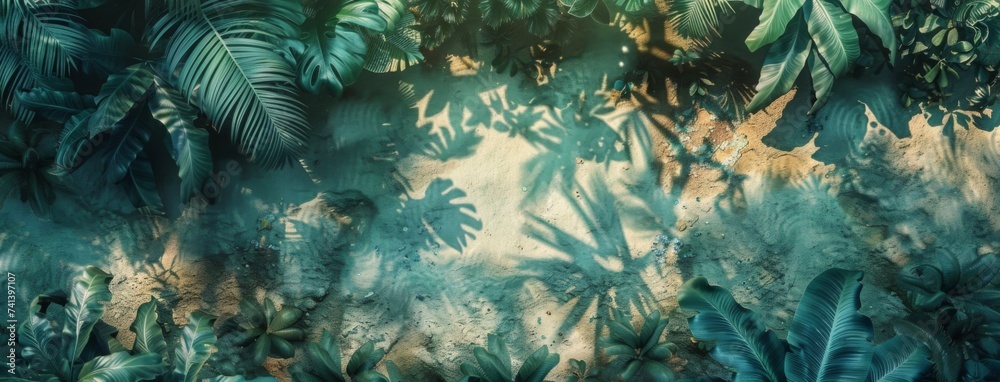 Obraz premium jungle background with plant