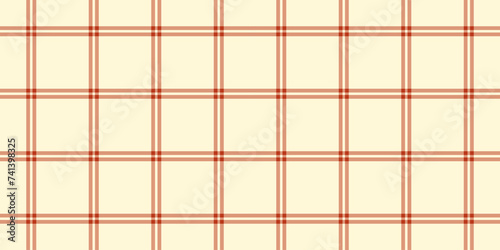 Customer background check vector, 1940s pattern fabric plaid. Tweed tartan texture textile seamless in orange and cornsilk colors.