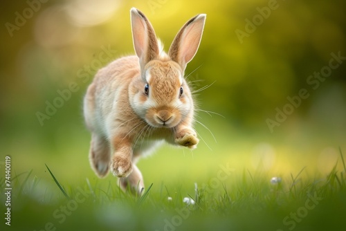 rabbit in the grass © juni studio