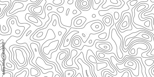 abstract white wave paper curved reliefs background. Topography map pattern, Geographic curved, vector illustration. seamless textrue, vintage waves. Panorama view multilayer wave curve line. © pixel ground