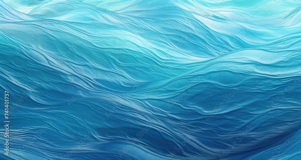 A blue ocean background with waves. Generative AI. A blue ocean background with waves. Generative AI.
