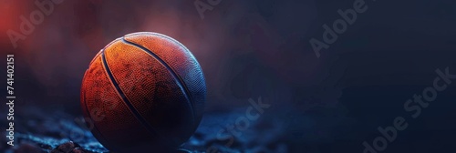 Basketball in a major sporting event. Generative Ai.