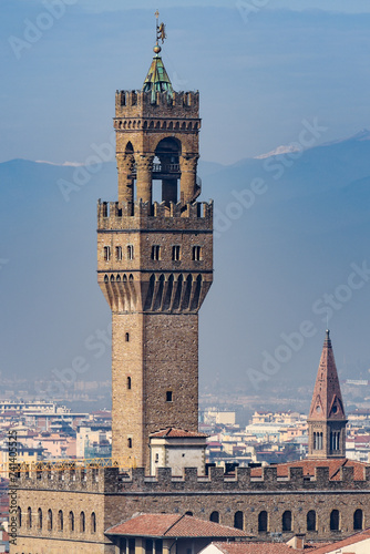 La Torre di Arnolfo di Palazzo Vecchio a Firenze photo