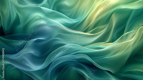 Arctic Breeze: Whispering patterns in swirly banana leaf macro, tranquil cool hues.