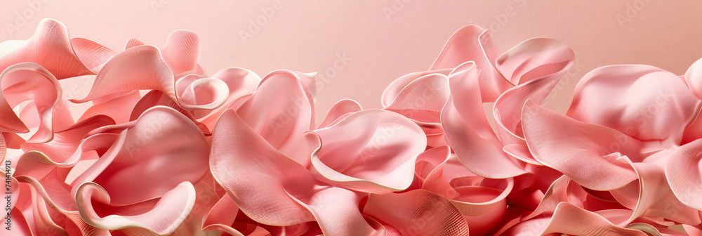 Romantic and decorative background with pink floral patterns, symbolizing love and beauty for Valentines Day and celebrations