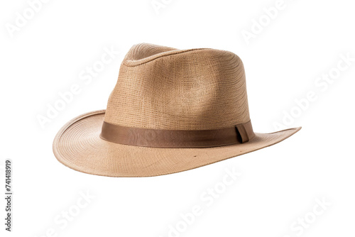 Breathable Beauty of Linen Sun Hat Isolated On Transparent Background