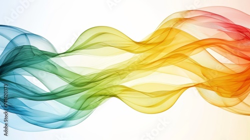 Vibrant abstract rainbow wave background for design projects colorful abstract waves