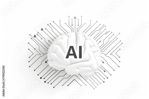 AI Brain Chip brainwave decoder. Artificial Intelligence rapid pcb prototyping mind recurrence axon. Semiconductor ai implementation plan circuit board transistor photo