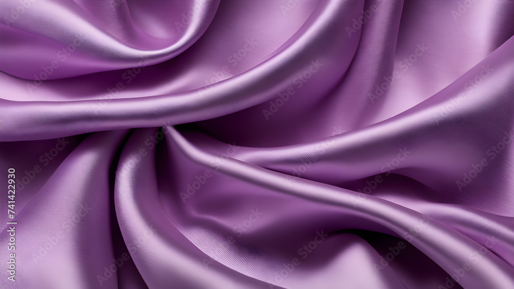 Fototapeta premium light-purple-silk-fabric-undulating-texture-soft-to-the-touch-fills-the-frame-as-a-background-for