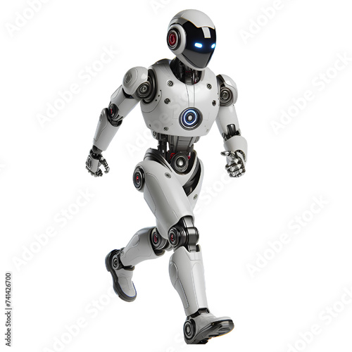 roboot walking. isolated on white background