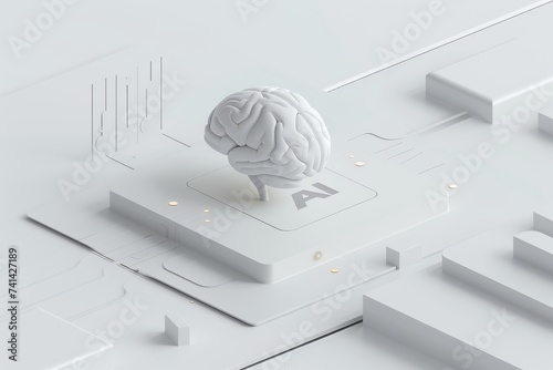 AI Brain Chip neurotransmitter feedback mechanisms. Artificial Intelligence vga cable mind neuroadaptive technology axon. Semiconductor health ai circuit board pet photo