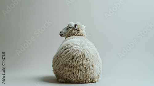 studio photography of sheep